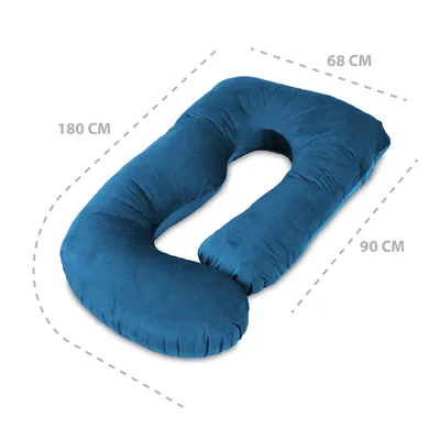 Produktbild von amazinggirl Schwangerschafts- & Stillkissen 190 cm, J-Form Seitenschläferkissen mit abnehmbarem Bezug, Lagerungs- & Schlafkissen zur Rückenschmerzlinderung