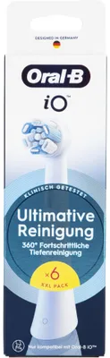 Image de Oral-B iO Lot de 6 brossettes Nettoyage ultime