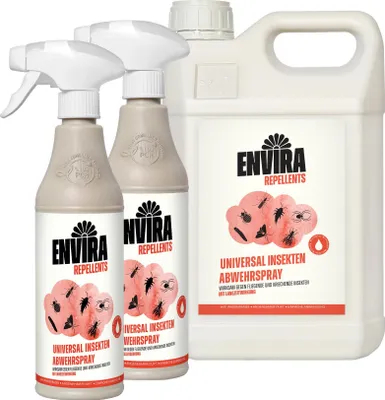 Produktbild von Envira Universal Insekten Abwehrspray im Nachfüllpack 5L+ 2x500ml
