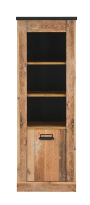 Produktbild von Midischrank "Stove" in Used Wood hell und anthrazit Regalschrank 51 x 146 cm