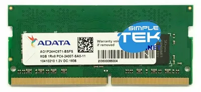 Obrázok produktu pre ADATA AD4S240038G17-S, 8 GB, 1 x 8 GB, DDR4, 2400 MHz, 260-pin SO-DIMM