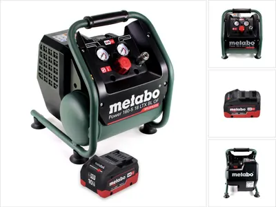 Zdjęcie produktu dla Metabo Power 160-5 18 LTX BL OF Kompresor akumulatorowy 18 V 8,0 bar bezszczotkowy + 1x akumulator 10,0 Ah - bez ładowarki