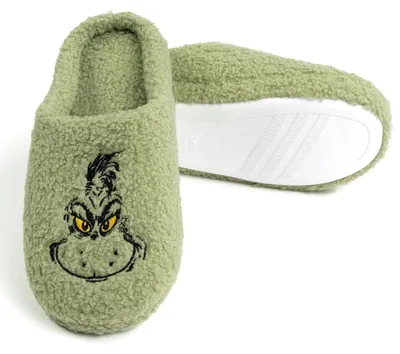 Produktbild von United Labels Grinch Hausschuhe Plüsch für Damen, Grün, 39/40, Fleece Pantoffeln