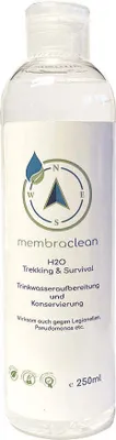 Produktbild von 250 ml membraclean H2O Trekking & Survival zur Trinkwasseraufbereitung