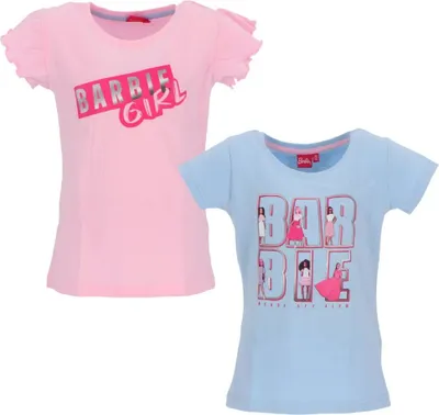 Produktbild von Barbie and Friends 2-er Set Mädchen T-Shirt Shirt – Bunt / 134/140