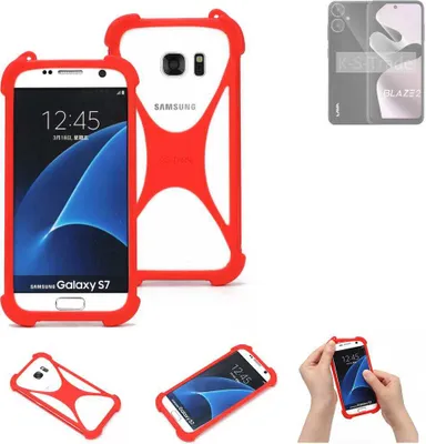 Produktbild von K-S-Trade Handy-Hülle kompatibel mit Lava Blaze 2 Schutz-Hülle Bumper Silikon Schutz Hülle Cover Case Silikoncase Silikonbumper TPU Softcase