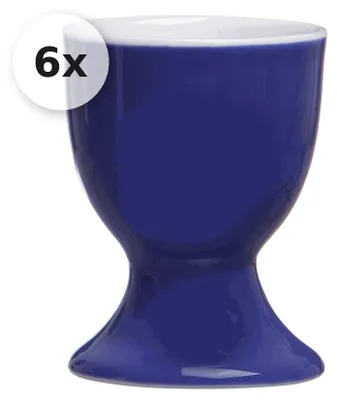 Produktbild von Eierbecher 6er Set Doppio indigo-blau