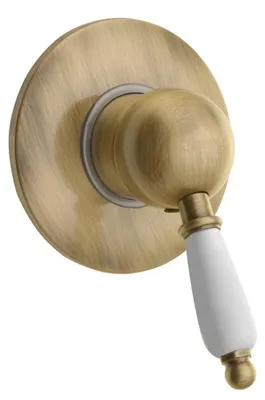 Produktbild von KIRKÉ WHITE Duscharmatur, 1 Weg, Weiß/Bronze