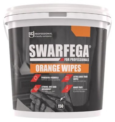 Zdjęcie produktu dla Chusteczki do czyszczenia rąk Swarfega® ORANGE Chusteczki na bazie rozpuszczalnika 150 szt