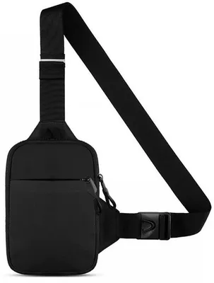 Image de Ibenzoa® : Sac bandoulière multifonctionnel et étanche, 19 x 13,5 cm, en nylon, noir – Sac léger à porter en bandoulière pour femmes et hommes, idéal pour les voyages, les activités de plein air, le vélo, avec une poche zippée