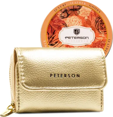 Obrázek produktu pro Peterson dámská peněženka RFID zlatá  malá 9x6,5 cm
