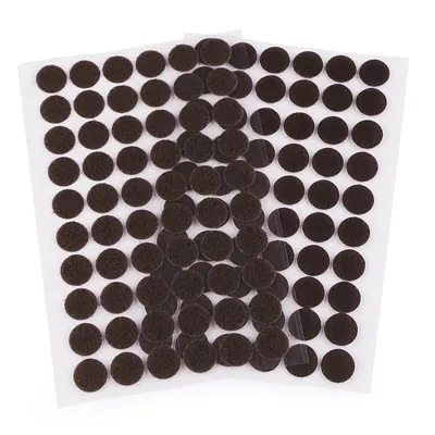 Produktbild von 60 Klettpunkte 15mm Klettband-Punkte Klebepunkte Klettverschluss selbstklebend