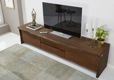 Produktbild von MASSIVMOEBEL24 TV-Board Akazie 220x45x50 braun lackiert PURE ACACIA #804