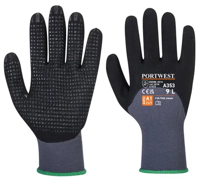 Produktbild von Portwest A353 Dermiflex Ultra Plus Handschuh Grey/Black Gr. XL