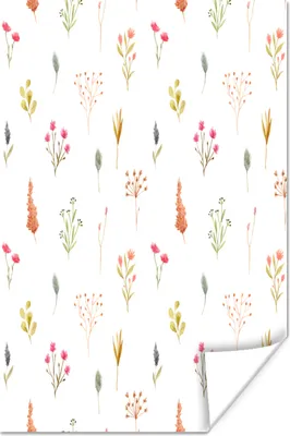 Produktbild von MuchoWow® Poster Blumen - Pflanzen - Collage 20x30 cm - Papierdruck