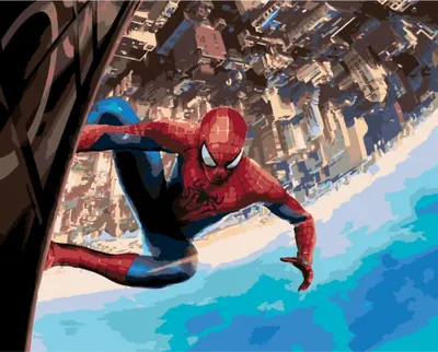 Produktbild von Malen nach Zahlen Bilder - Spiderman Marvel 50x40 cm