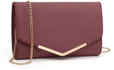 Produktbild von Elegante Rote Abendhandtas mit Kette für Hochzeit