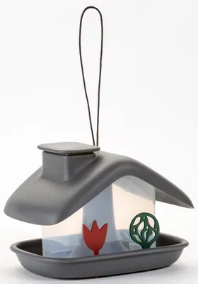 Produktbild von Vogelfutterhaus 1606970124 Kunststoff Domek anthrazit