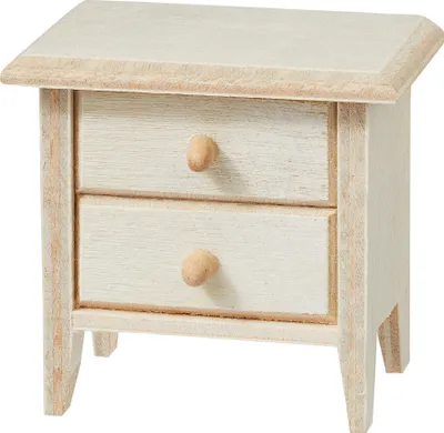 Produktbild von Miniatur Nachtschrank, 4,6 x 3,2 x 4,9 cm, Natur