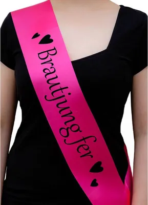 Produktbild von Oblique Unique Schärpe Brautjungfer JGA Junggesellinnenabschied Hen Party pink