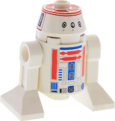 Produktbild von 1x Lego Minifigur Star Wars Droide R5-D8 / R5-D4 weiß rot 75059 9493 sw0373