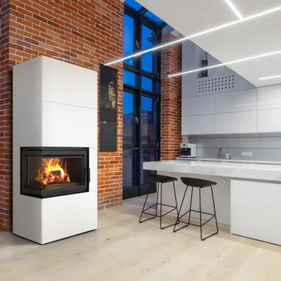 Immagine prodotto di Focolare modulare 8 kW Ø 200 Bianco