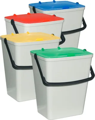 Obrázek produktu pro Art Plast RS/4, 14 l, Obdélníkový, Polypropylen (PP), Bílá, Manuální, REACH