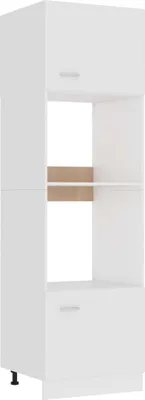 Obrázek produktu pro Mikrovlnná skříňka "Lyon" bílá 60 x 57 x 207 cm, dřevo