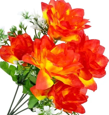 Produktbild von Dekolo Künstliche Blumen Blumensträuße Dahlien Deko Pflanzen