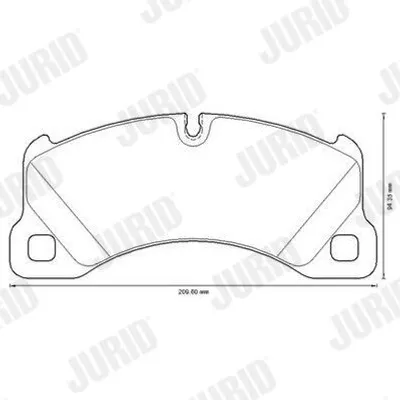 Produktbild von JURID Bremsbeläge Satz Vorne für VW Touareg (7LA, 7L6, 7L7) 573329JC