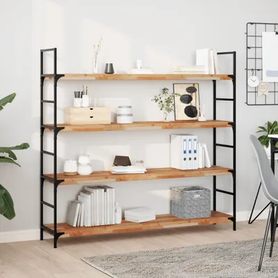 Produktbild von Schweberegale 2 Stk. 120x30x4 cm Massivholz Akazie Ölbehandelt - Wandregale 3279620