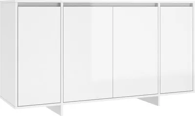 Produktbild von Sideboard Hochglanz-Weiß 135x41x75 cm Holzwerkstoff