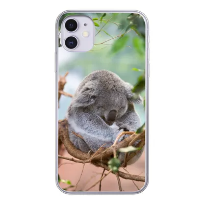 Produktbild von MuchoWow® Handyhülle Schutzhülle Hülle für iPhone 11 Koala - Äste - Schlaf - Kinder - Jungen - Mädchen Silikon Softcase Handy Hülle - Handytasche