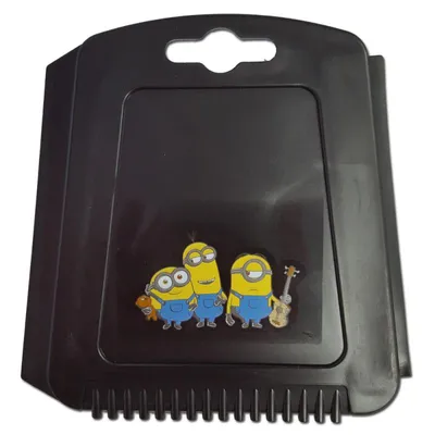 Produktbild von Auto Eiskratzer Eisschaber Minions Bob Kevin Stuart schwarz mit Gummilippe