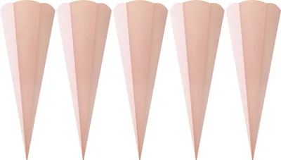 Produktbild von Schultüten-Rohling "Glitter", 68 cm, 5 Stück Rosé
