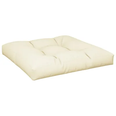 Image de vidaXL Coussin pour palette Crème 70x70x12 cm Tissu