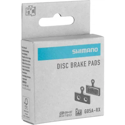 Produktbild von Shimano WO-EBPG05SRXA, Fahrradbremsbelag, Schwarz, Edelstahl