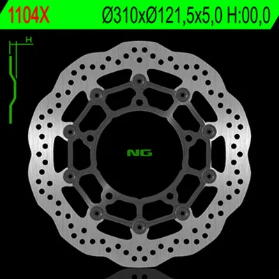Image de NG BRAKES Bremsscheibe Wave schwimmend