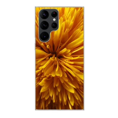 Produktbild von MuchoWow® Handyhülle Schutzhülle Hülle für Samsung Galaxy S22 Ultra Löwenzahn - Gelb - Abstrakt Silikon Softcase Handy Hülle - Abbildung