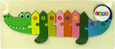 Produktbild von Satz, Von, Hölzern, Puzzles, Krokodil, Numbers