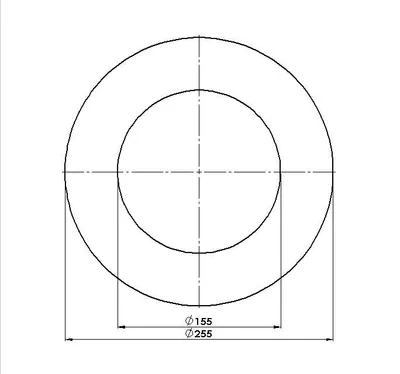 Produktbild von FireFix Mauerrosette Ø 150 mm, grau