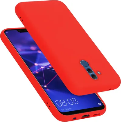 Immagine prodotto di Cadorabo custodia protettiva per Huawei MATE 20 LITE in rosso custodia per telefono cellulare Custodia Cover TPU custodia