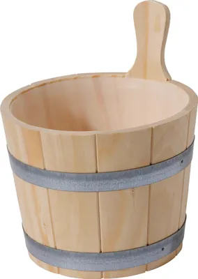Produktbild von Infraworld Aufgusseimer 5 Liter aus Fichte mit Kunststoffeinsatz Saunakübel Saunaeimer