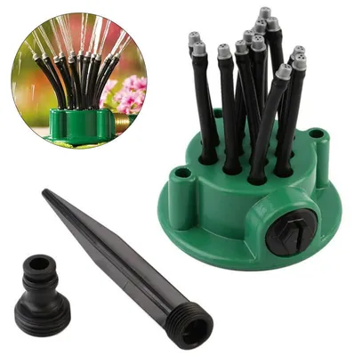 Produktbild von 360° Automatischer Garten Sprinkler Rasensprenger Bewässerungssystem Rotierender Gartenregner Effiziente Bewässerung