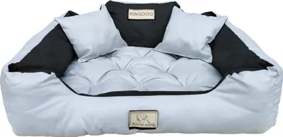 Obrázek produktu pro Pelíšek pro psy KINGDOG 145x115 cm personalizovaný voděodolný světle šedý