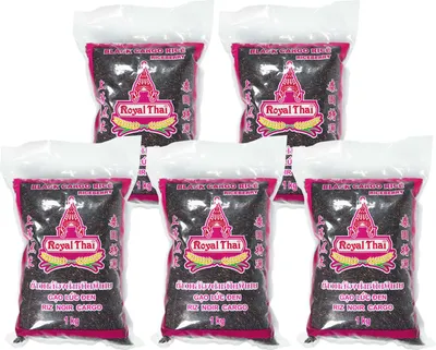 Produktbild von Royal Thai Schwarzer Cargo Reis 5x1kg