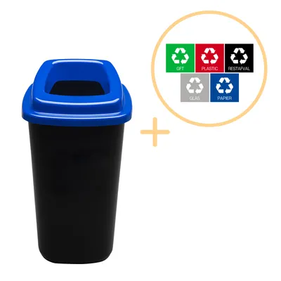 Produktbild von Plafor Sortierbehälter 28l – Recycling – Blau