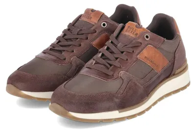 Produktbild von Bullboxer Herren Low Sneaker Braun Leder & Textil Größe: 42
