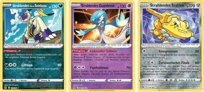 Produktbild von Strahlendes -Hisui-Snieboss & -Gardevoir & -Stahlos SET Schwert & Schild Verlorener Ursprung 69,123-124/196 Sammelkarten Pokemon Einzelkarten