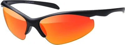 Produktbild von Kinder Sonnenbrille UV 400 Schutz Nerd Jungen Mädchen 80er Rot